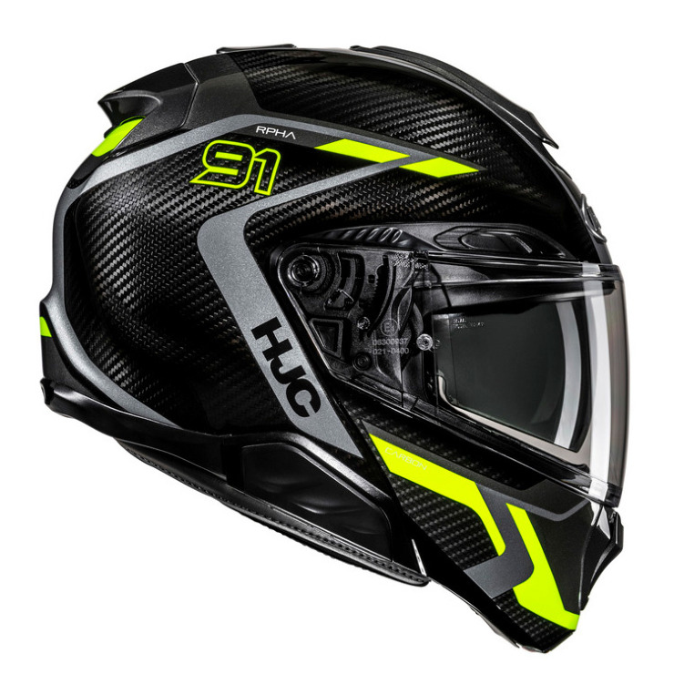 HJC RPHA91 CARBON LAGOS BLACK YELLOW KASK MOTOCYKLOWY SZCZĘKOWY3.jpg