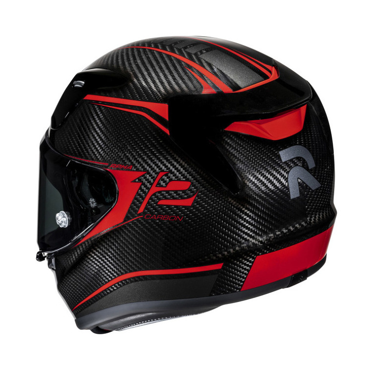 HJC RPHA12 CARBON KERES BLACK RED KASK MOTOCYKLOWY INTEGRALN