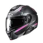 HJC I91 FELIO GREY PINK KASK MOTOCYKLOWY SZCZĘKOWY