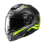 HJC I91 TRICUS BLACK YELLOW KASK MOTOCYKLOWY SZCZĘKOWY