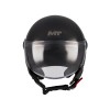 MT HELMETS STREET S PURE BLACK KASK MOTOCYKLOWY OTWARTY JET 1