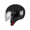 MT HELMETS STREET S PURE BLACK KASK MOTOCYKLOWY OTWARTY JET 2