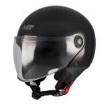 MT HELMETS STREET S PURE BLACK KASK MOTOCYKLOWY OTWARTY JET