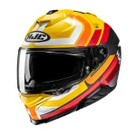 HJC I71 VIZ YELLOW RED KASK MOTOCYKLOWY INTEGRALNY 