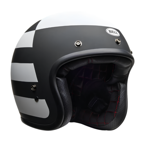 BELL CUSTOM 500 PARLOR MATTE BLACK WHITE KASK MOTOCYKLOWY OTWARTY 3.png