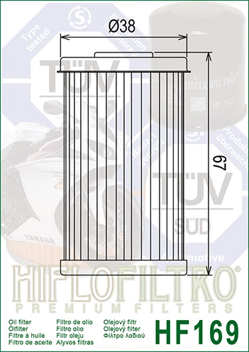 Filtr oleju Hiflofiltro HF169