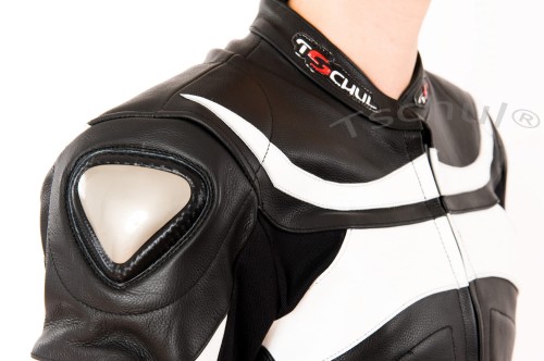 Kombinezon motocyklowy damski Tschul 726 Black/White