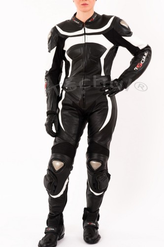 Kombinezon motocyklowy damski Tschul 726 Black/White