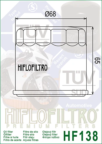 Filtr oleju Hiflofiltro HF138