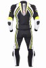Kombinezon skórzany TSCHUL 555 Black/White/Fluo