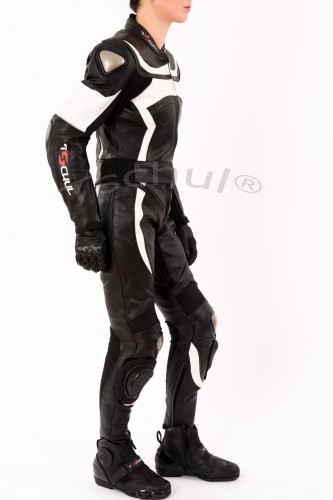 Kombinezon motocyklowy damski Tschul 726 Black/White