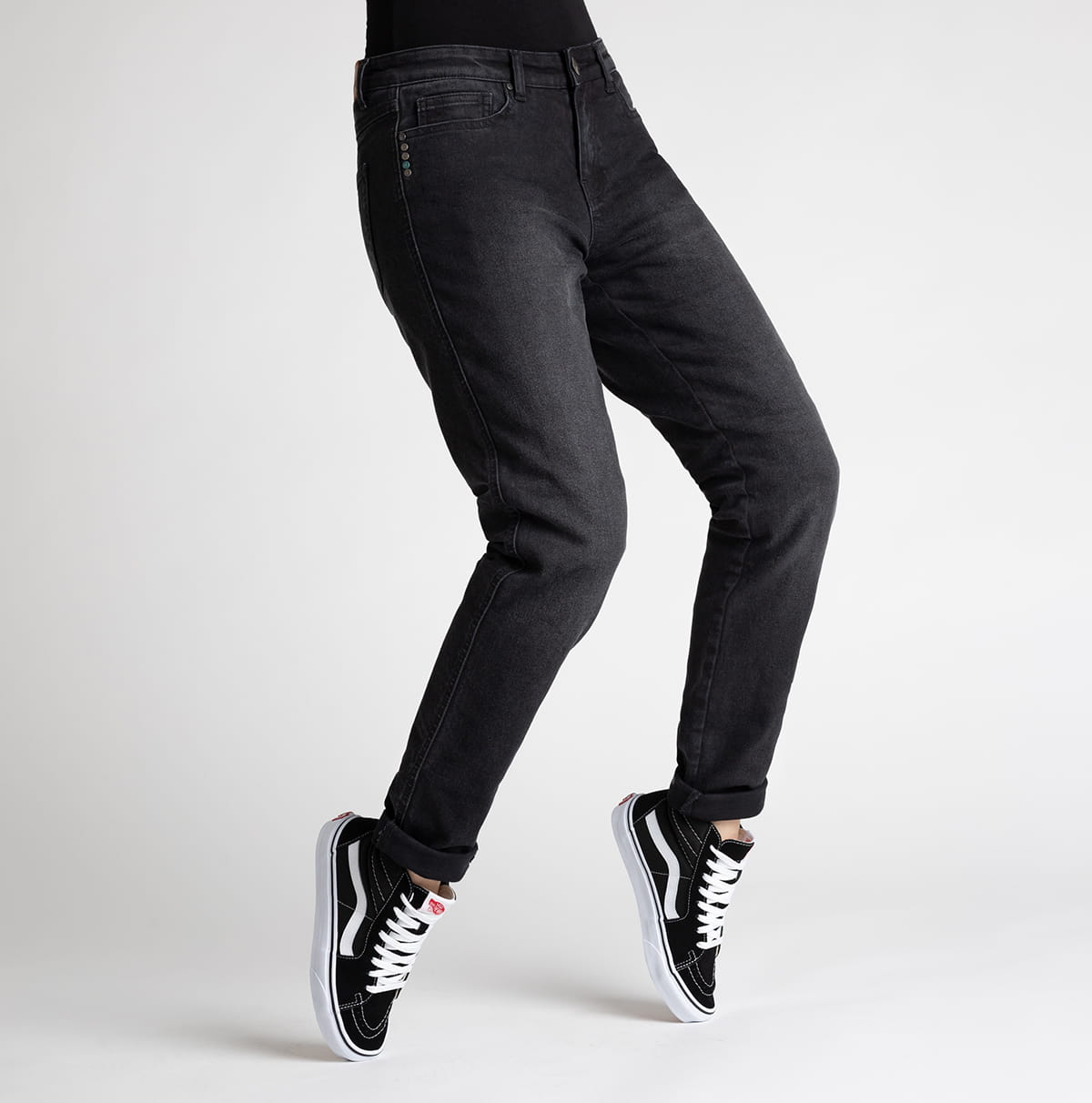 Spodnie Jeansy Broger California Lady Washed Black (24, 30)