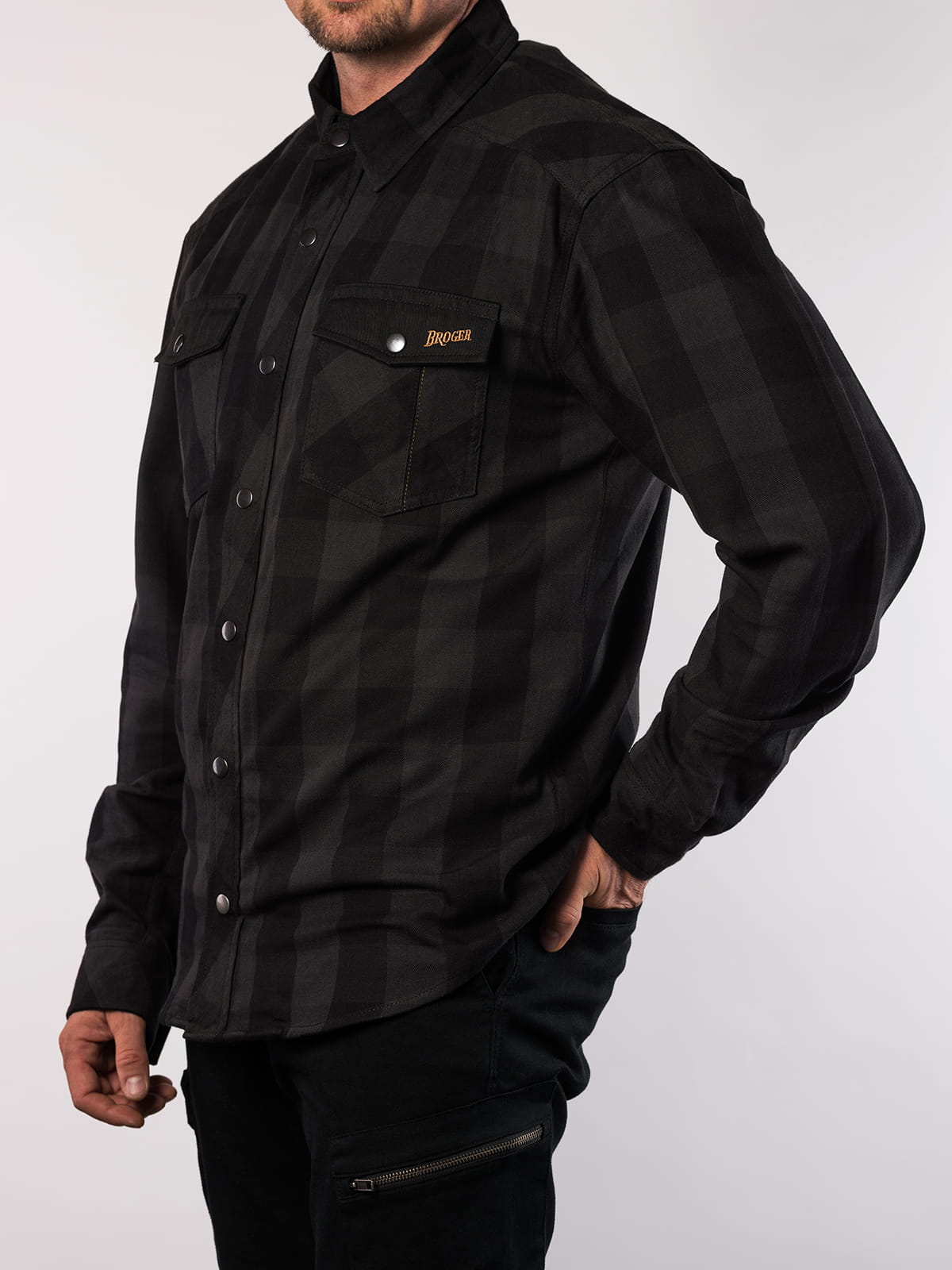 Kurtka koszula Broger Alaska Black/Grey (3XL)