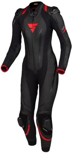 Damski kombinezon 1-pc skórzany Shima Miura Black/Red (32)