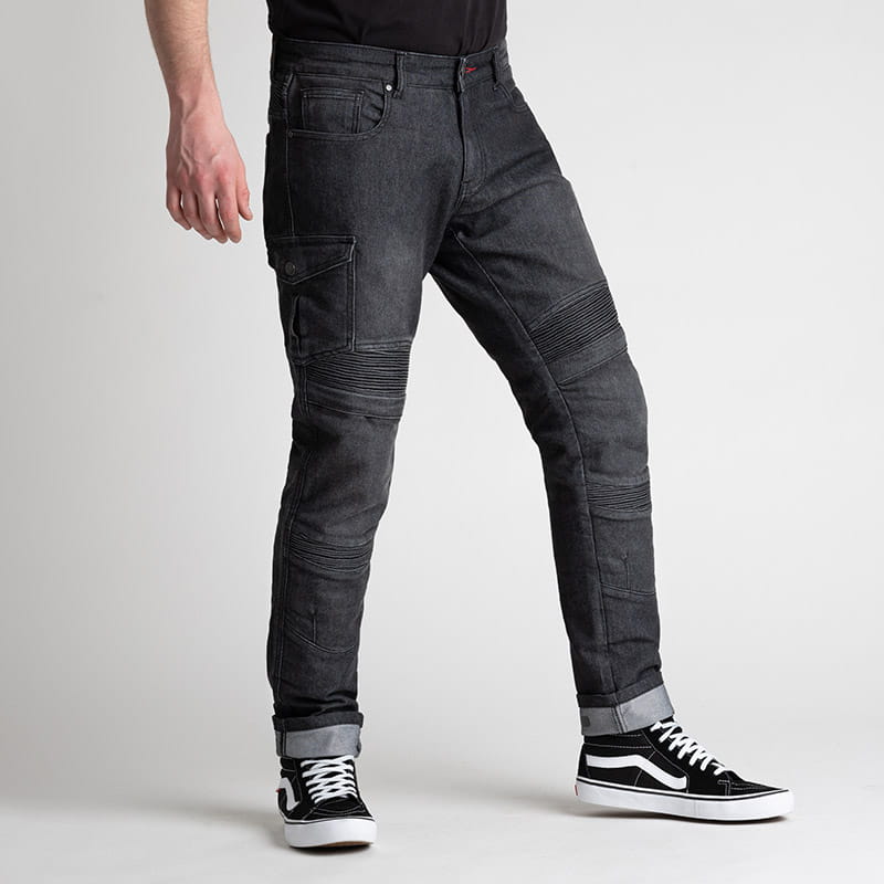 Spodnie Jeansowe Broger Ohio Tapered Fit Washed Black (30, 34)