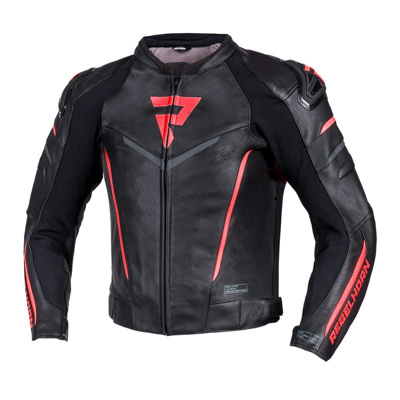 Kurtka Rebelhorn Fighter Black/Flo Red (44)