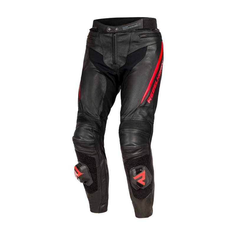 Spodnie Rebelhorn Fighter Black/Flo Red (60)