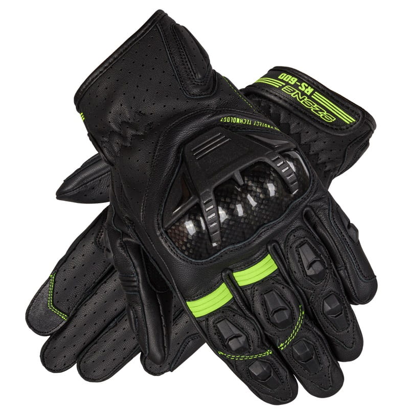 Rękawice Ozone RS600 Short Black/Flo Yellow (S)