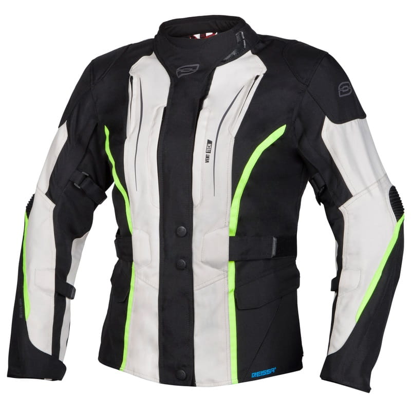Kurtka Tekstylna Ozone Sahara Lady Black/Grey/Flo Yellow (XXS)