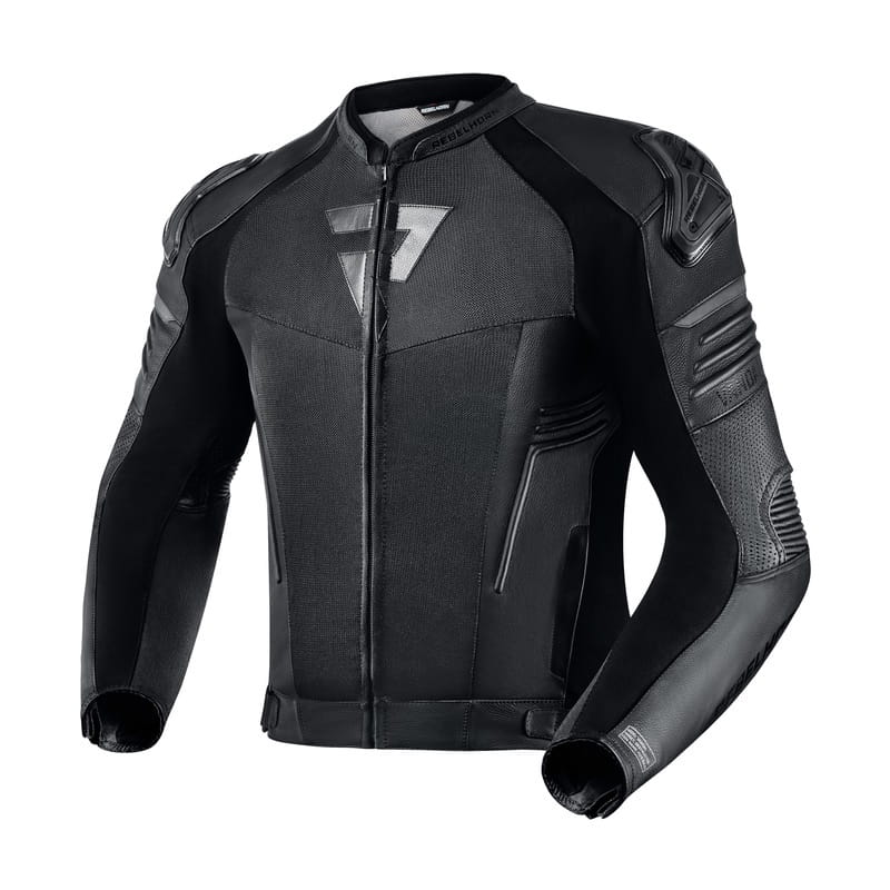Kurtka Skórzano-Tekstylna Rebelhorn Vandal Air Black (44)