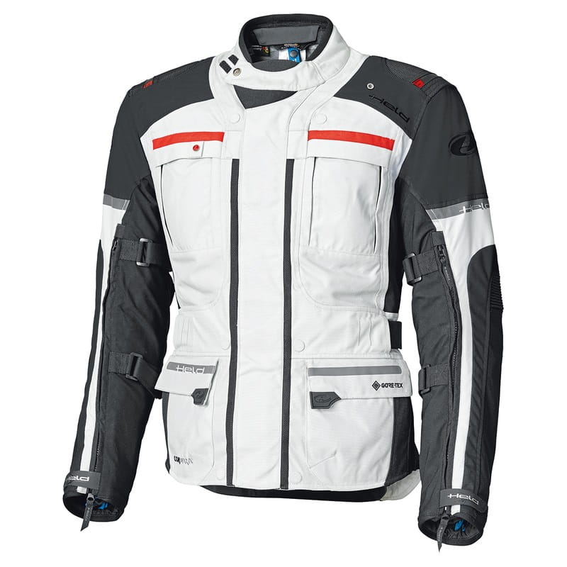 Kurtka Tekstylna Held Carese Evo [Gore-Tex] Grey/Red (M)