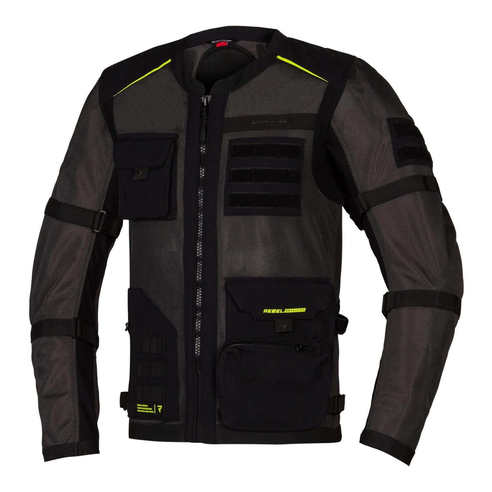 Kurtka REBELHORN BRUTALE DARK GREY/BLACK/FLO YELLOW (3XL)