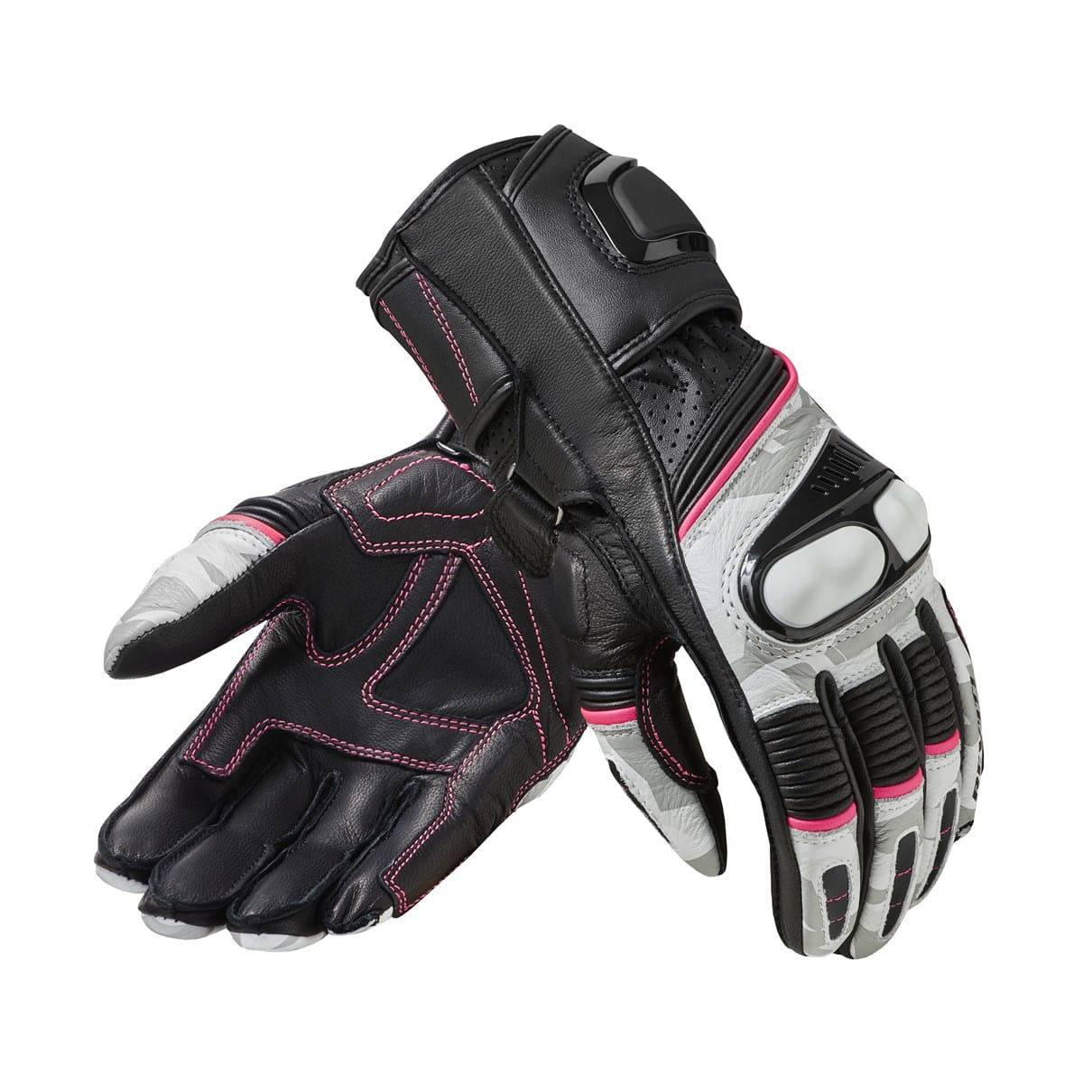 Rękawice Rev'it! Xena 3 Ladies Black White (XL)