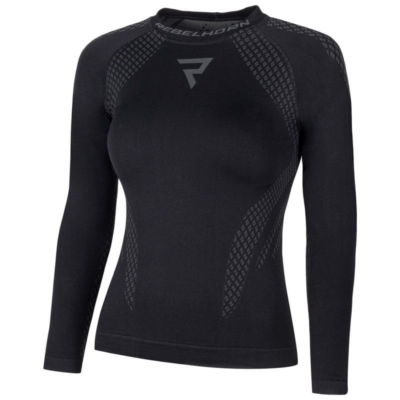 Koszula Termoaktywna z Długim Rękawem REBELHORN ACTIVE II Black/Grey Lady (L)