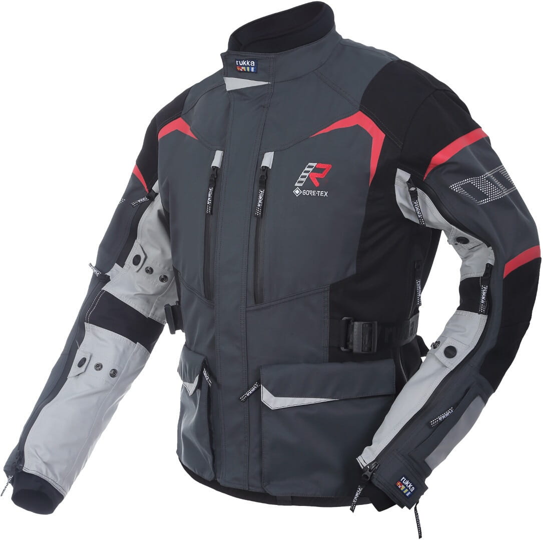 Kurtka tekstylna Rukka Rimo-R GTX GREY/RED (58)