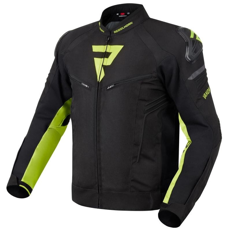 Kurtka Tekstylna Rebelhorn Vandal Black/Fluo Yellow (3XL)