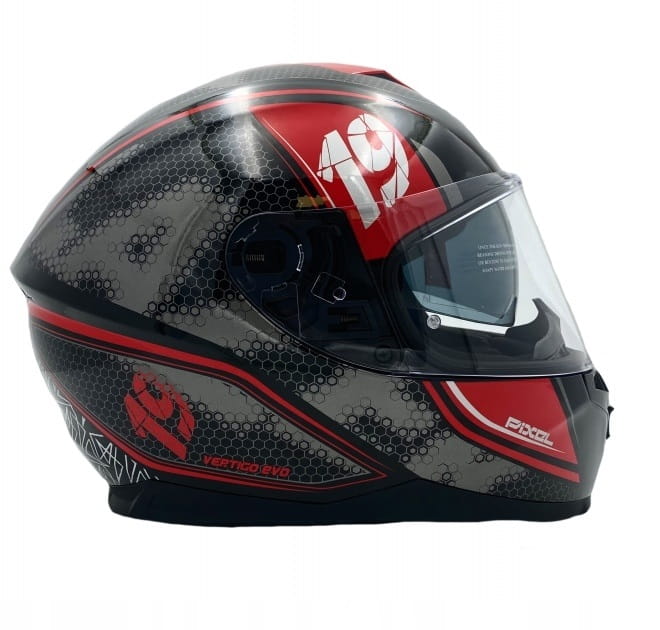 Kask Lazer Vertigo Evo Pixel Dark Black/Red (L)