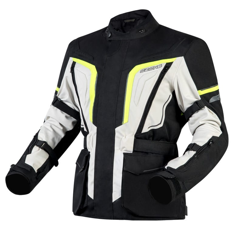 Kurtka Tekstylna Ozone Sahara Black/Grey/Fluo Yellow (S)