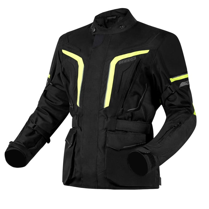 Kurtka Tekstylna Ozone Sahara Black/Fluo Yellow (S)