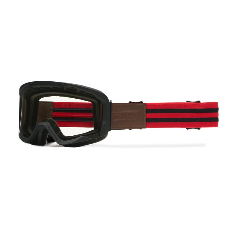 Gogle Imx Endurance Flip Black Matt/ Red- Szyba Dark Smoke + Clear (2 Szyby W Zestawie)
