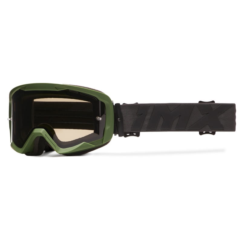 Gogle Imx Endurance Flip Green Matt/Black - Szyba Dark Smoke + Clear (2 Szyby W Zestawie)