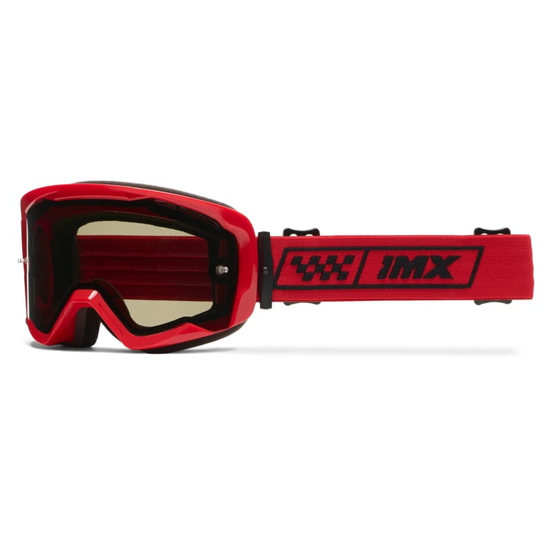 Gogle Imx Endurance Race Red Gloss/Red - Szyba Dark Smoke + Clear (2 Szyby W Zestawie)