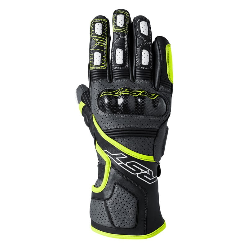 Rękawice Skórzane Rst Fulcrum Grey/Flo Yellow/Black (L)