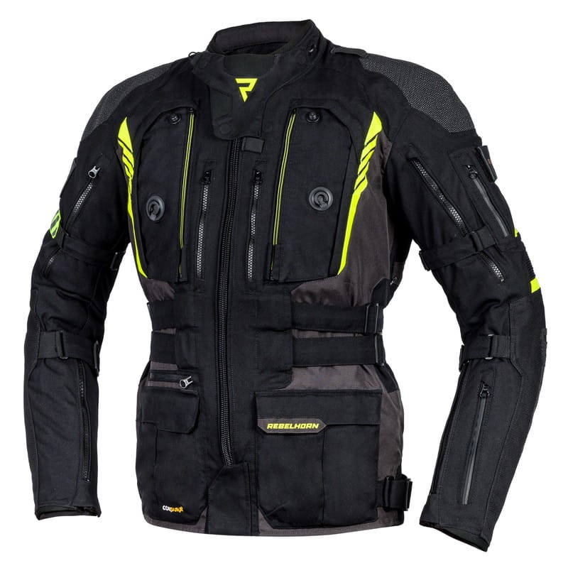Kurtka Rebelhorn Patrol Black/Flo Yellow (5XL)