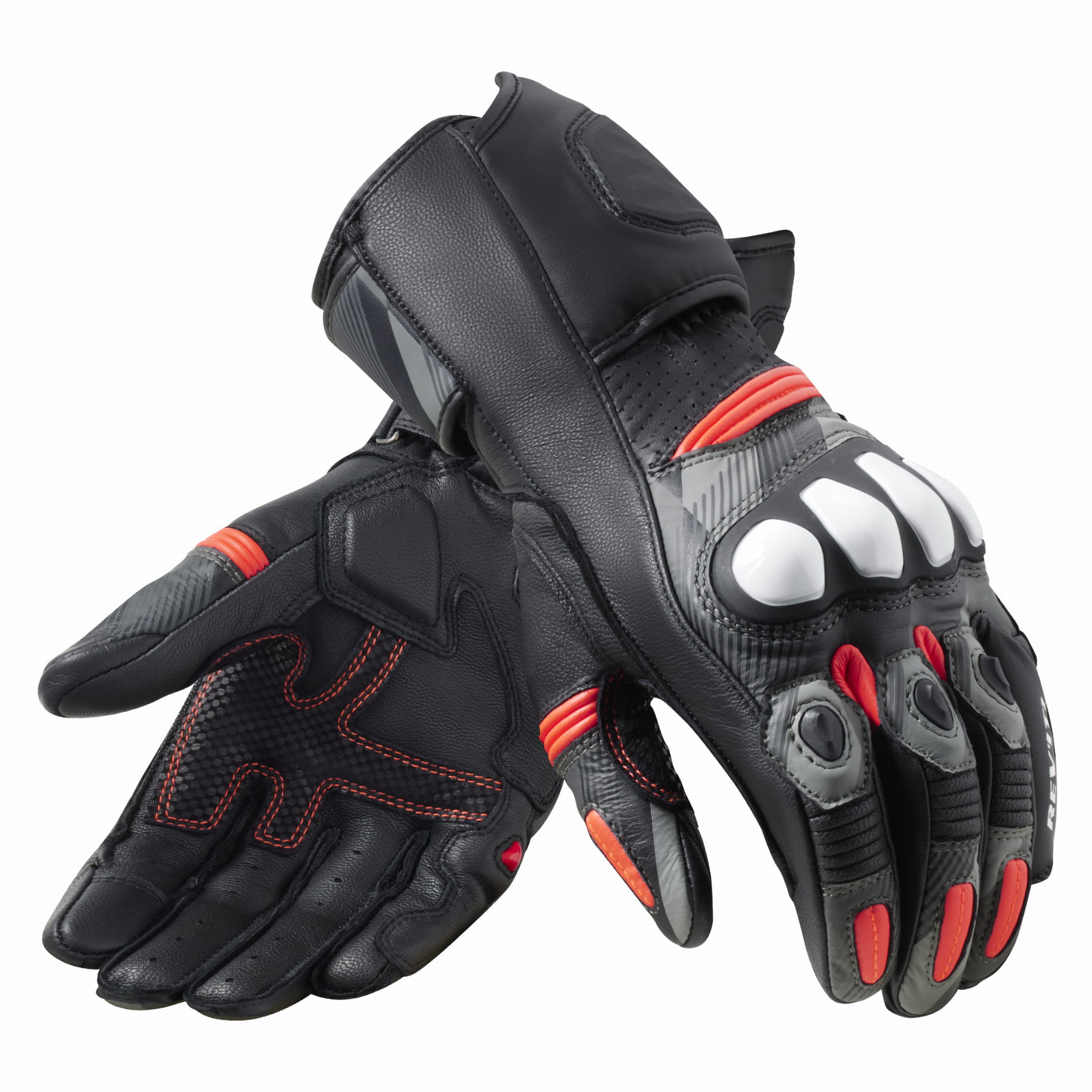Rękawice Rev'it! League 2 Black Neon Red (S)