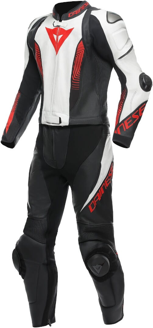 Kombinezon Dainese Laguna Seca 5 2PC BLACK/WHITE/LAVA-RED (48)