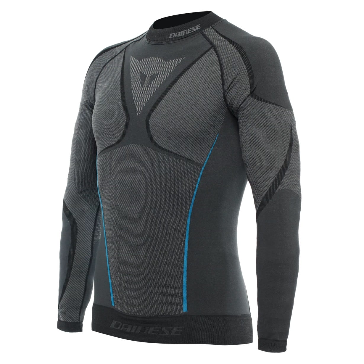 Koszulka Dainese DRY LS BLACK/BLUE (L)