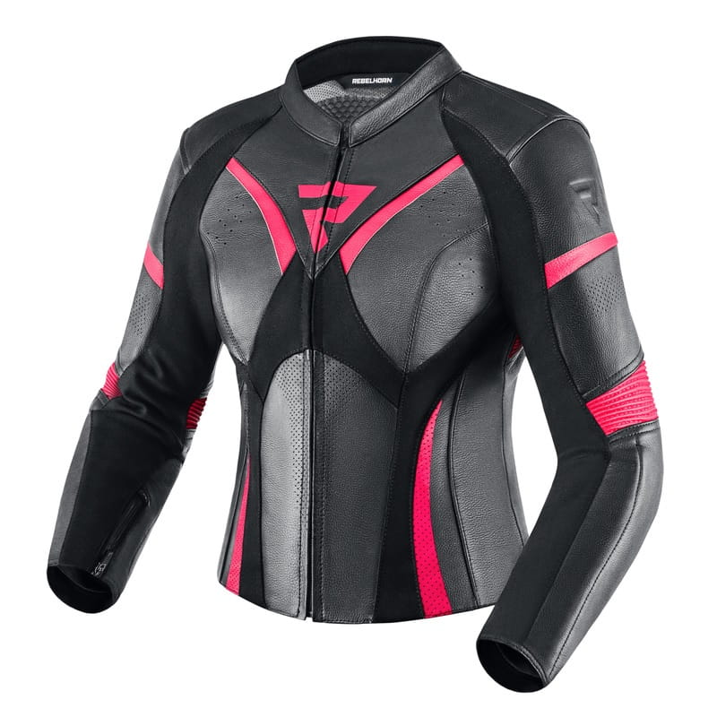 Kurtka Skórzana Rebelhorn Rebel Lady Pink/Black (34)
