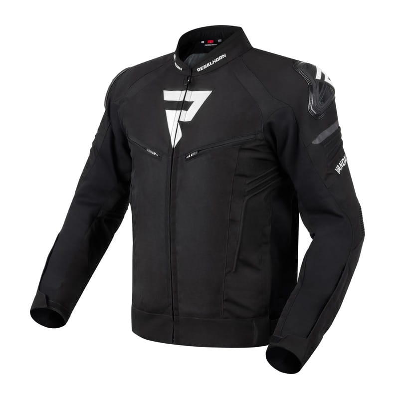 Kurtka Tekstylna Rebelhorn Vandal Black/White (5XL)