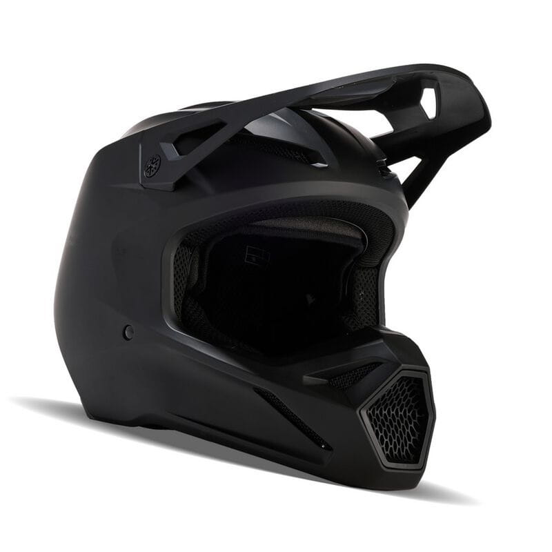 Kask Fox V1 SOLID MATTE BLACK (S)