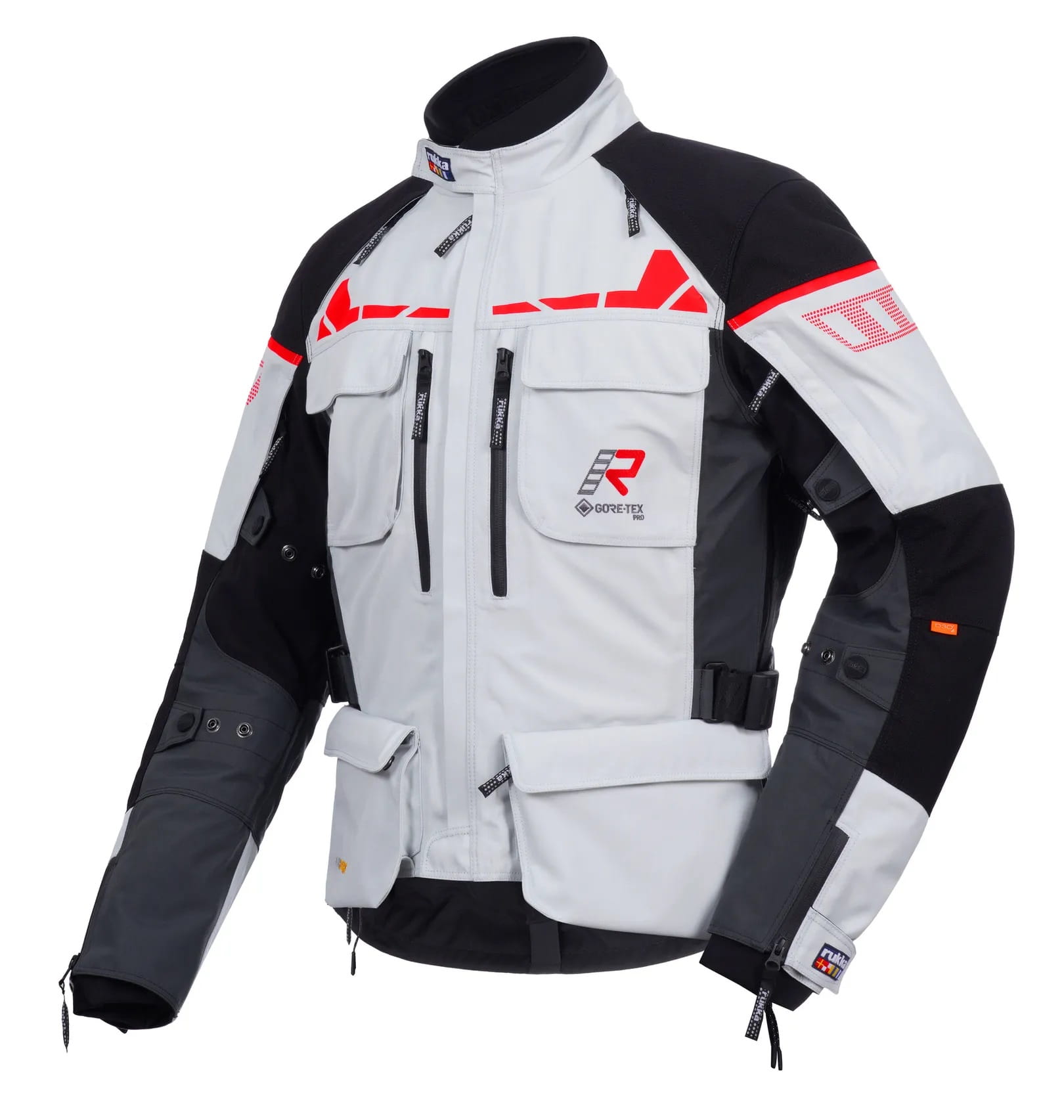 Kurtka tekstylna Rukka Ecuado-R GTX GREY/RED (50)