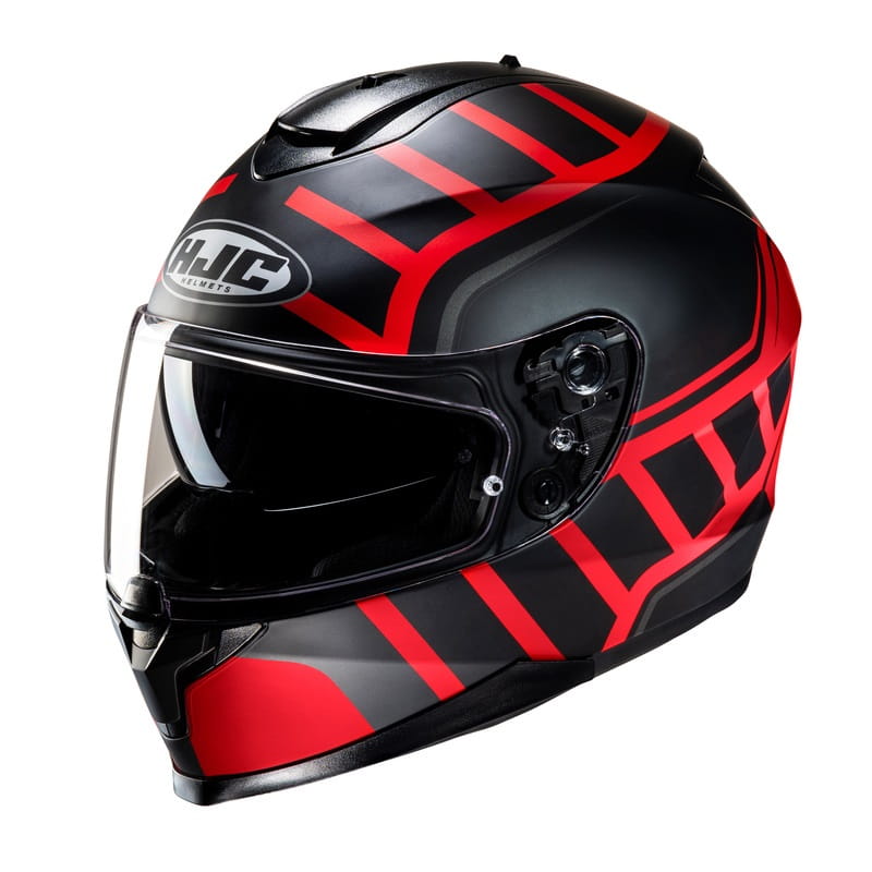 Kask HJC C70N HOLT BLACK/RED (L)