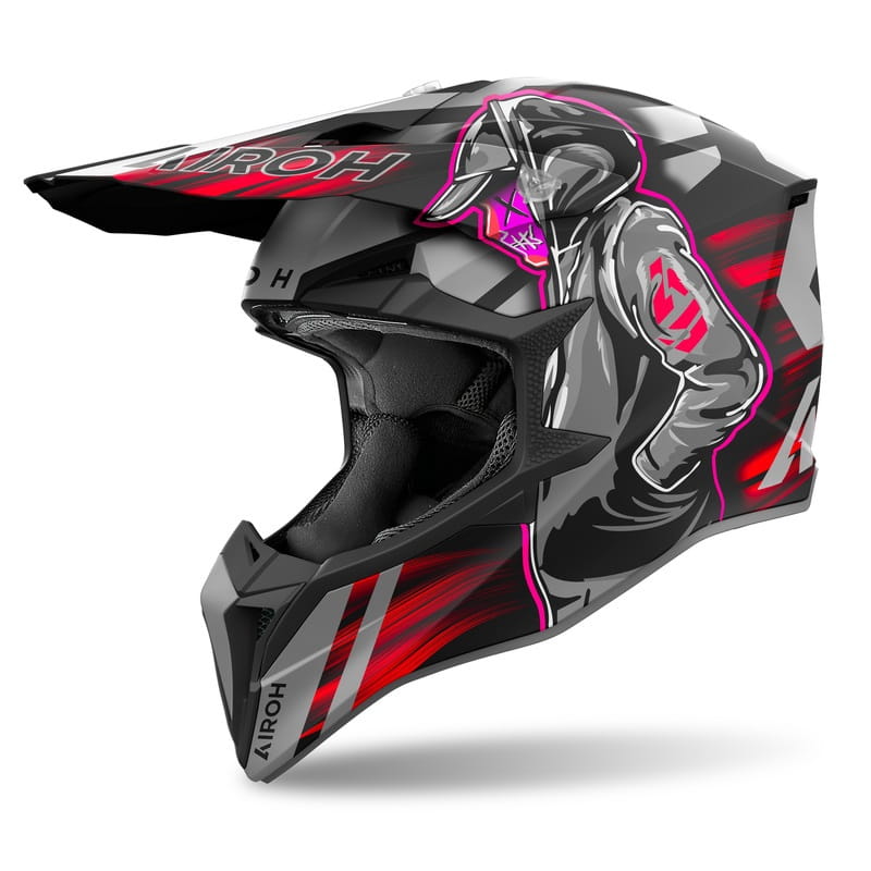 Kask Airoh Wraaap Cyber Red Matt (L)