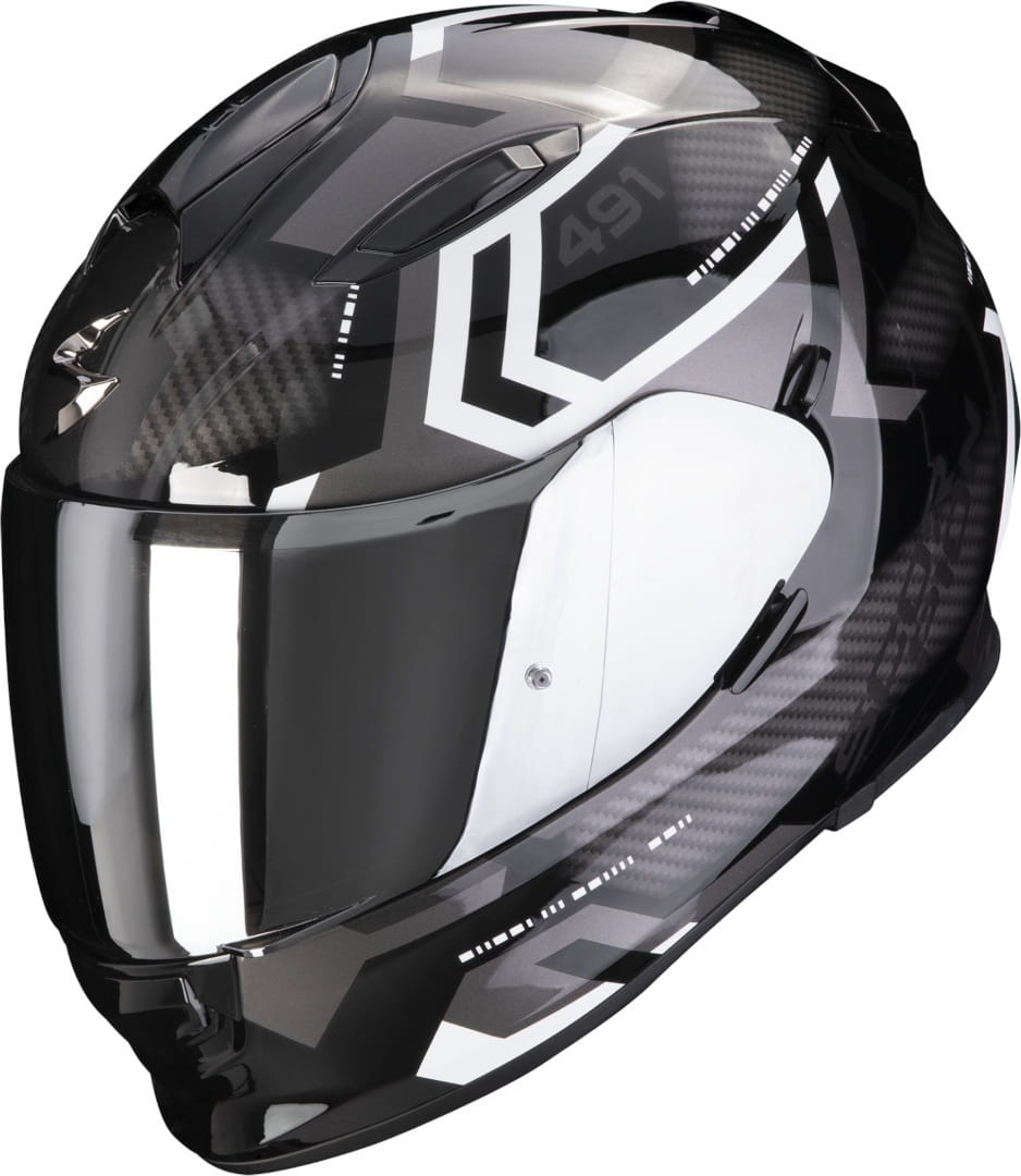 Kask SCORPION EXO-491 Spin Black/White (S)
