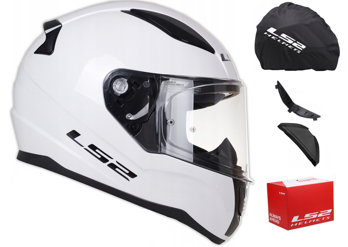 KASK MOTOCYKLOWY LS2 FF353 RAPID II WHITE (L)