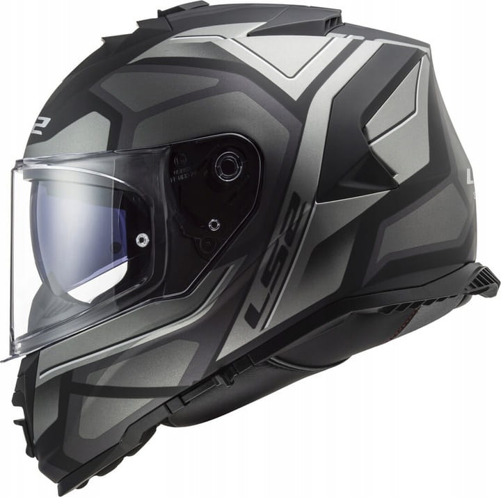 LS2 FF800 STORM II FASTER MATT TITANIUM KASK MOTOCYKLOWY INTEGRALNY (L)